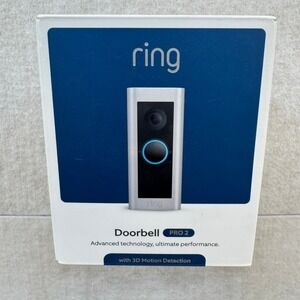 Ring Doorbell Pro 2 Video Doorbell New Sealed Color Satin Nickel